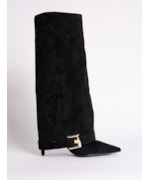 SUEDE TOP PRETO